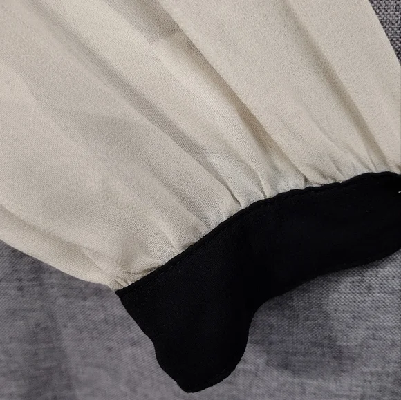 Forever 21 Peter Pan Collar Preppy Dress Women's S White Black Academy Babydoll - Picture 4 of 9